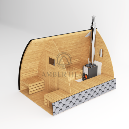 Iglu sauna mit terrasse